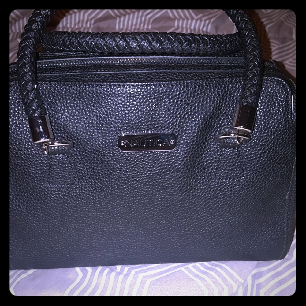 Nautica Black Satchel purse
